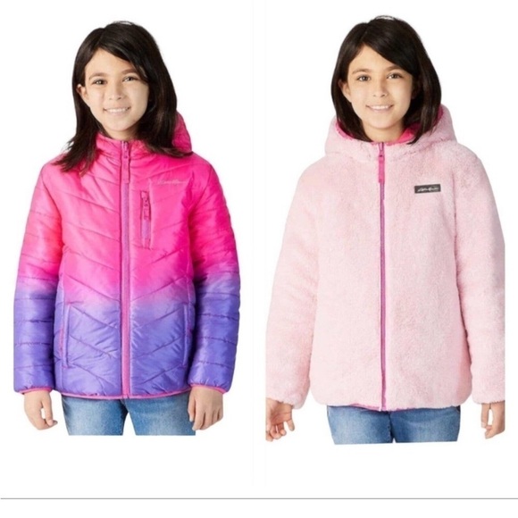 Eddie Bauer Deer Harbor Reversible Hooded Coat - Picture 1 of 5